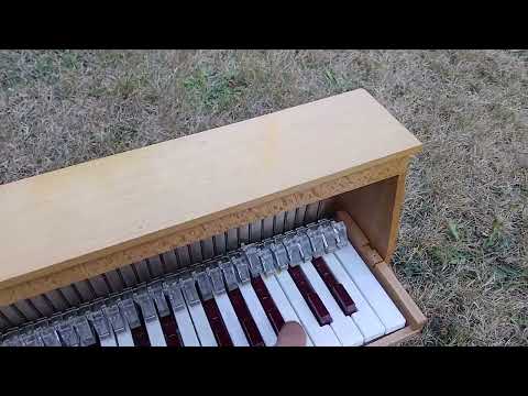 AS NEW with box ! chromatic toy piano Michelsonne Paris 30 keys image 5