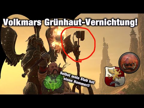 VOLRKMARS GRÜNHAUT-HAMMER! Wieviele Hämmer hat er? Imperium vs Grünhäute - Multiplayer Warhammer 3