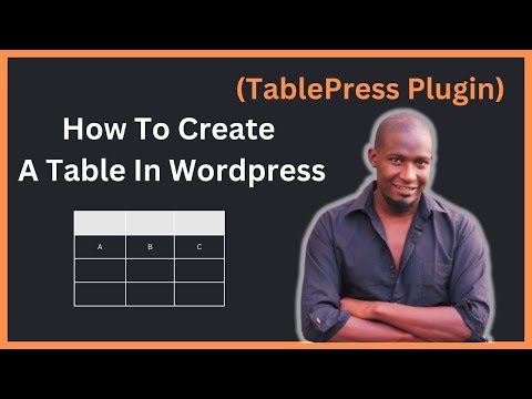 How To Add A Table in WordPress using Tablepress Plugin