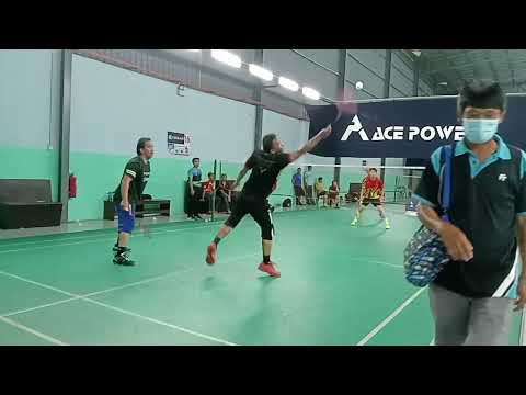 Badminton SF Novae Men's Double Veteran 90 Tour - Jefrey / Hanafi Vs Wong Yuen Feng / Sim Hang Siang