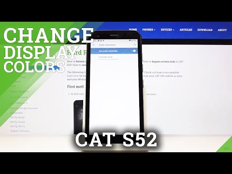 How to Activate Colour Correction in CAT S52 – Revert the Display Colours