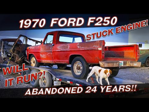Abandoned for 24 Years! 1970 Ford F250 with a STUCK Engine! Will it Run?!?