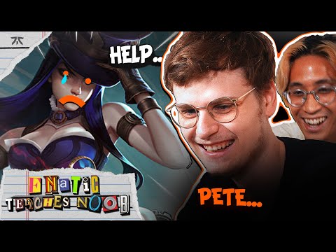 "LORD HAVE MERCY!" | UPSET Teaches Noob CAITLYN | Fnatic Teaches Noob 2022