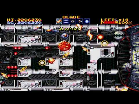 Thunder Force 4 - "Danger Zone" [ai remix/cover 2, v1, comparison \\ industrial metal \\