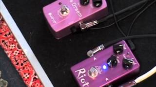 Video thumbnail for Suhr Riot versus Joyo US Dream distortion guitar effects pedal shootout by gearmanndude