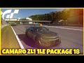 Met de Camaro Zl1 1Le package 18 rijden