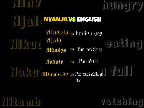 Nyanja vs English: Part 1
