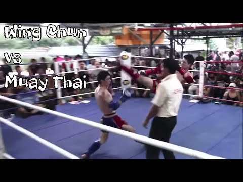 Qi La La Wing Chun vs Heavier Muay Thai Champion