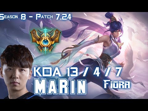 MaRin FIORA vs SION Top - Patch 7.24 KR Ranked