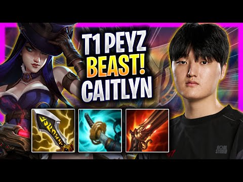 T1 PEYZ IS A BEAST WITH CAITLYN! - T1 Peyz Plays Caitlyn ADC vs Ezreal! | Season 2026