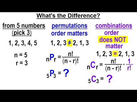 Statistics Ch 8 Combinations and Permutations 1 of 22 What s the Difference
