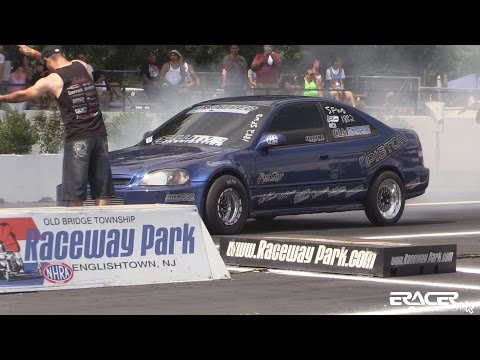 Fast Guy Racing Sport FWD Coupe first 9 second pass | Honda Day ETown 2014 | ERacer