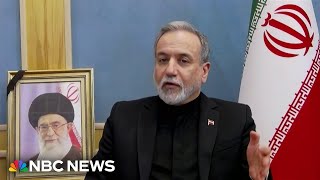 Iran foreign minister reacts to Trump saying he'll pick the next leader of Iran: Full interview
