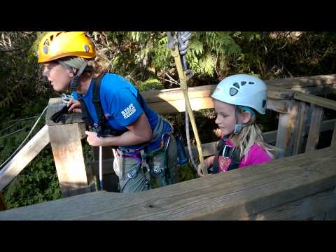 Elsa Leads out on the zipline