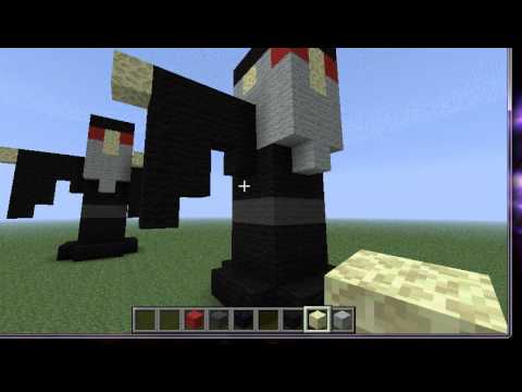 Let's Build: A Minecraft Statue. (Small Dark Wizard)