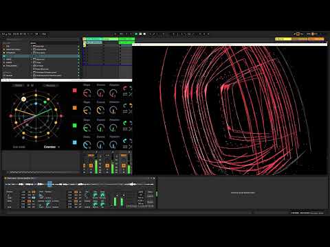 ABLETON LIVE playing with EUCLIDEAN SEQUENCER and GRANULAR M4L devices