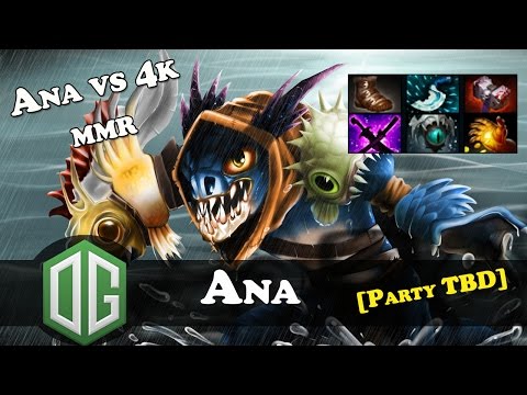 Ana - Slark gameplay [Party TBD] | Ana vs 4k mmr | Patch 7.05