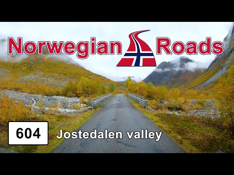Driving Fv604 Jostedalen valley | Norwegian Roads 4K UHD