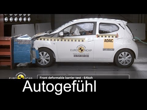 2015 Toyota Aygo crash test Euro NCAP (same for Peugeot 108 & Citroen C1) - Autogefühl