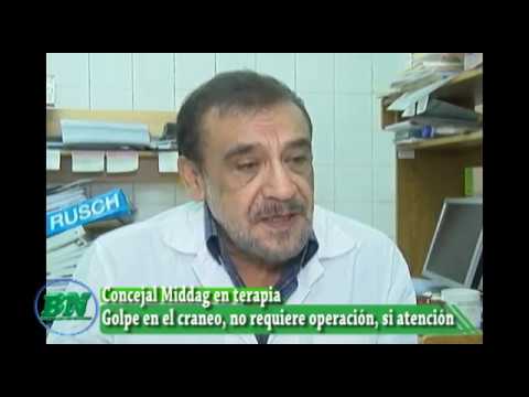 Concejal Middag con golpe en el craneo, n requiere operación pero si atención