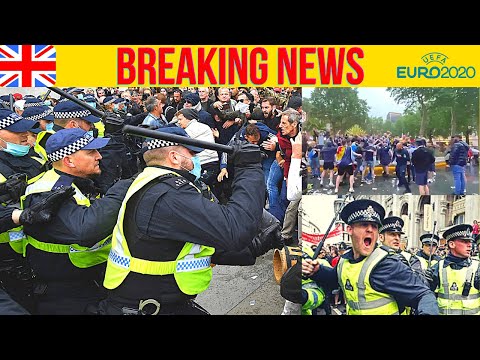 Scottish Football Fans in London Clashes with England Fans !!!