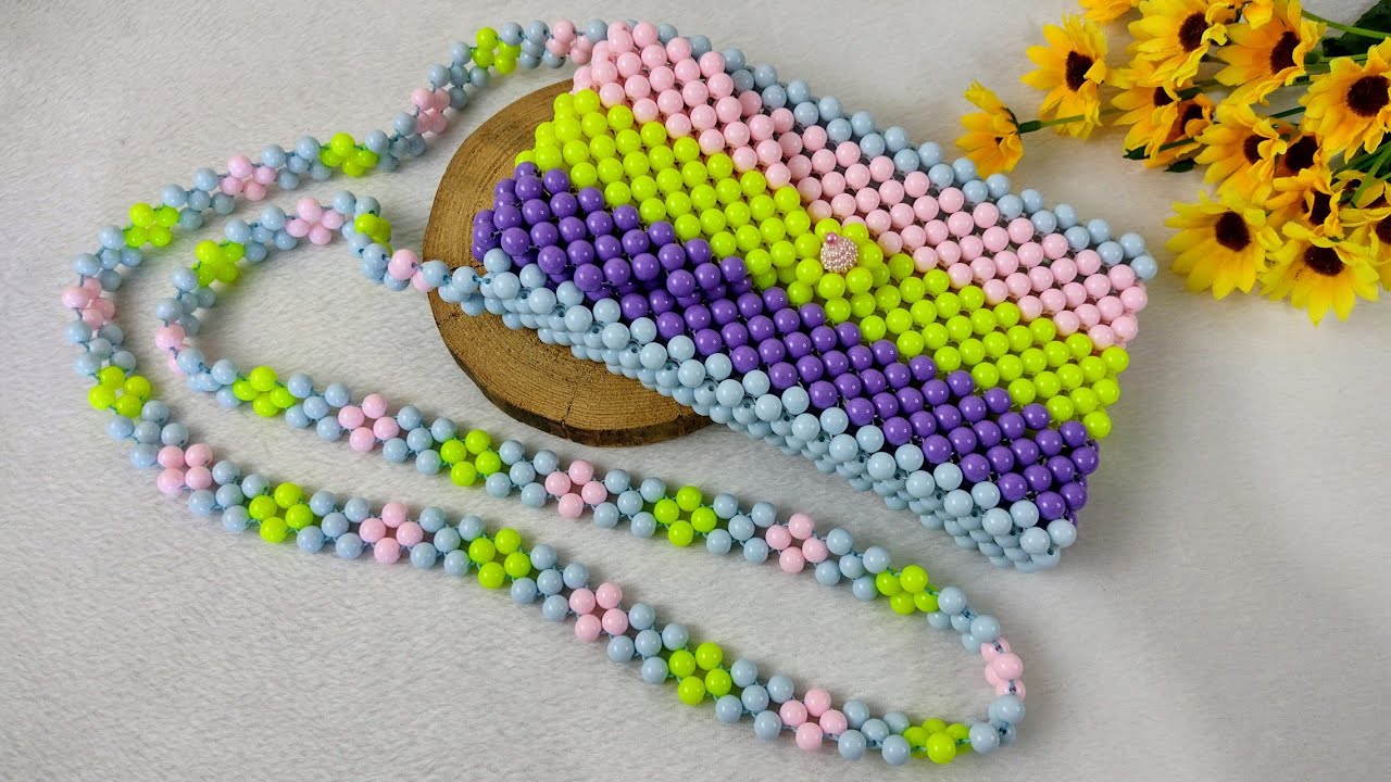 BOLSA de MIÇANGAS para celular NATY | Beads Bag | @CiceroAlencar