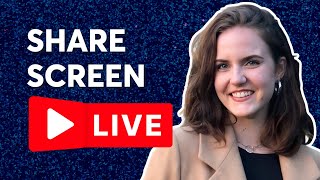 How to Share your Screen in a LIVE Stream FOR FREE!