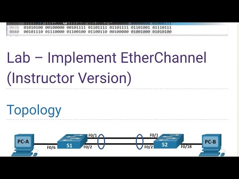 6.4.2 lab implement etherchannel