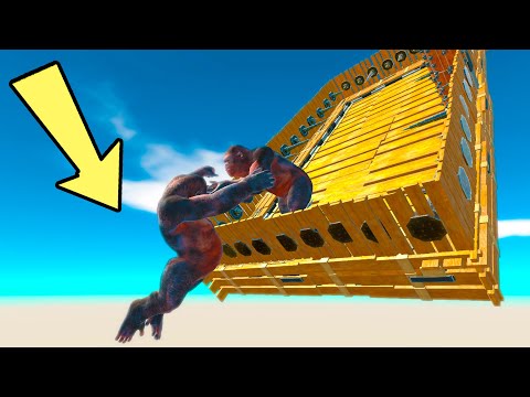 UNSTABLE FLOOR FIGHT #1 Animal Revolt Battle Simulator arbs 🦕