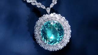 Harry Winston Paraiba Tourmaline and Diamond Necklace