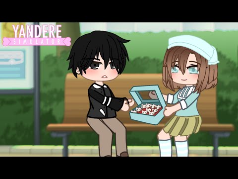 Yandere simulator : Amai and Senpai cutscene || Gacha