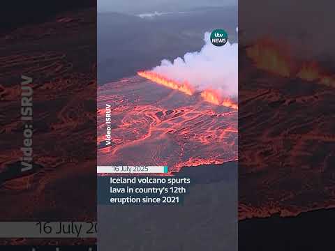 Volcanic eruption in southwestern Iceland has triggered the evacuation of tourists | ITV News
