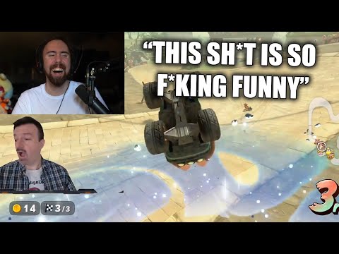 Asmongold Loses It Laughing at DSP Mario Kart Gameplay Going Viral on Twitter