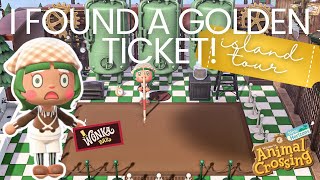 I FOUND A GOLDEN TICKET! Oompa Loompa Island Tour | Animal Crossing New Horizons ACNH 2025