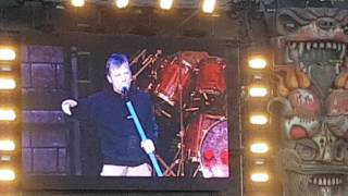 Iron maiden.bruce having a moan about his manager. live at download Donnington 2016
