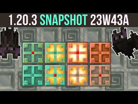 Epic Minecraft Snapshot! Insane New Bats & Blocks!