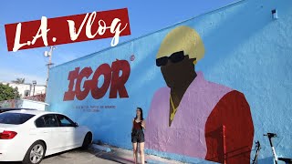 L.A. VLOG: Glossier, Clout Chasing YouTubers, on set at James Corden, Urth Café, Thrifting and more!