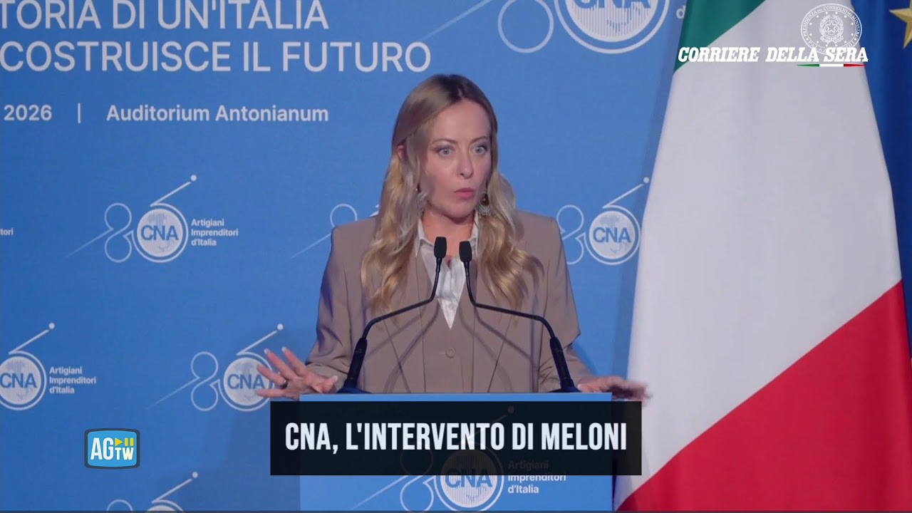 Cna, l'intervento di Meloni
