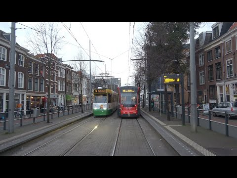 HTM tramlijn 16 Wateringen Dorspkade - Den Haag Statenkwartier - Centraal Station | GTL8 3114 | '21