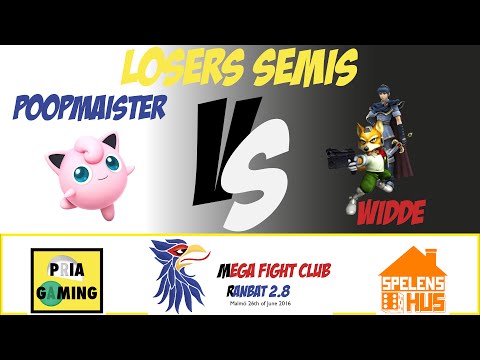 Ranbat 2.8 Melee Top 8 LS: Poopmaister (Jigglypuff) -VS- Widde (Fox/Marth)