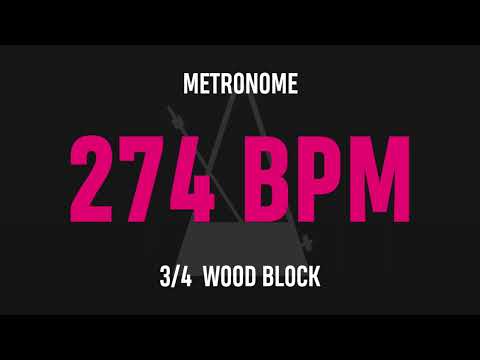 274 BPM 3/4 - Best Metronome (Sound : Wood block)