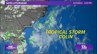Radar: Tropical Depression Colin