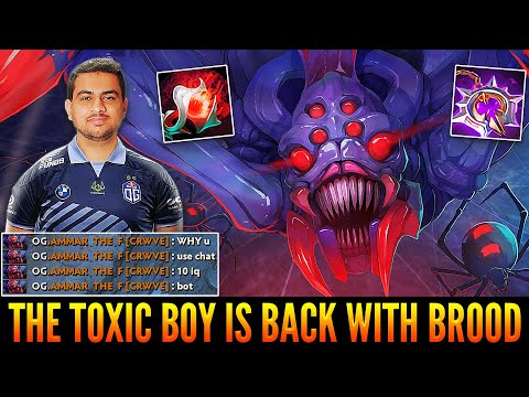 👉ATF (AMMAR) Is Back To Broodmother Mid - Being Toxic To Everyone And Destroying His Teammate YURAGI