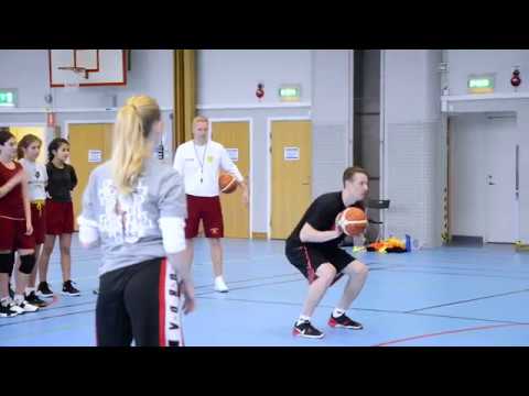 The Basketball Embassy's Justin Berry in Stockholm with KFUM Central Basket