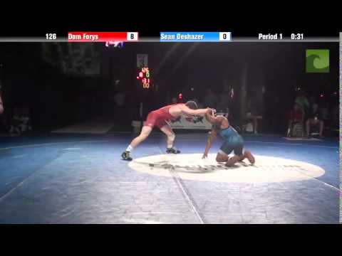 126 lbs. 3rd - Dom Forys (PA) vs. Sean Deshazer (KS)