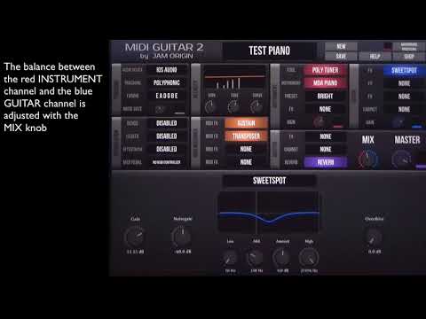 Jam Origin's MIDI Guitar 2 - V2.5 for iOS - Quickstart