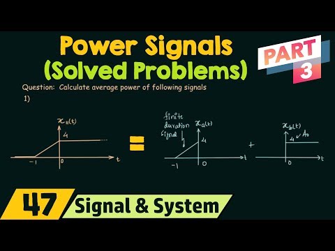 Power of CT Signals (Solved Problems) | Part 3