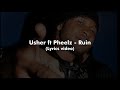 Usher ft Pheelz - Ruin (Lyrics video)