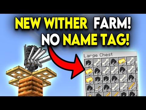 BEST WITHER Skeleton Farm in Minecraft Bedrock MCPE Consoles 1.21!