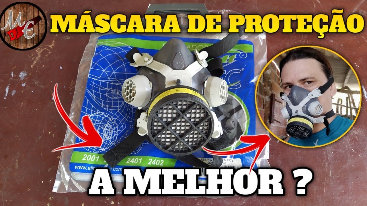 Máscara de Proteção Respiratória para Marcenaria Alltec, (BOA E BARATA).